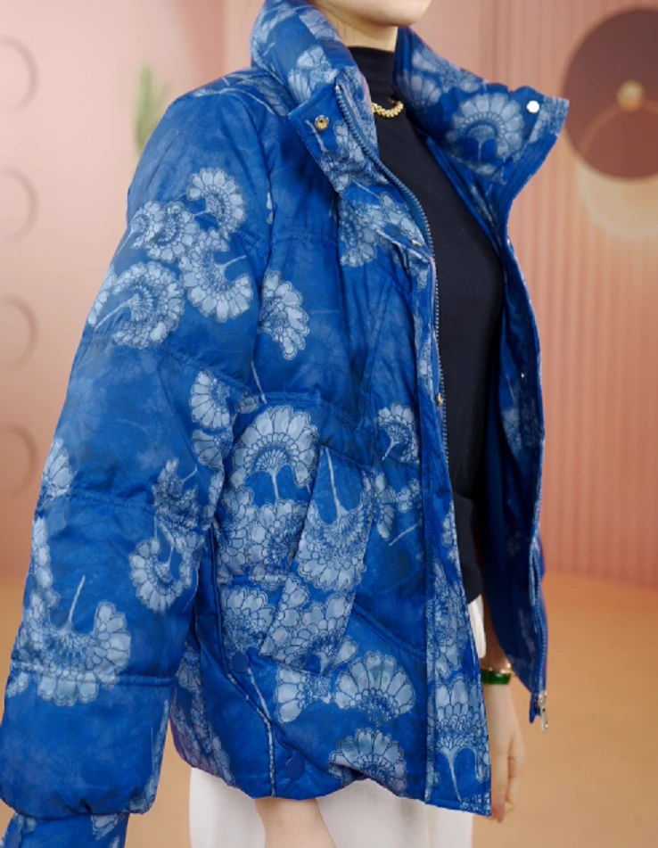 2024杭州原版正品保暖气质减龄修身加厚羽绒服ZF-R022