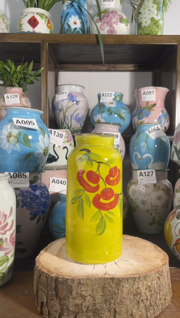 瓶景德镇手绘陶瓷花瓶