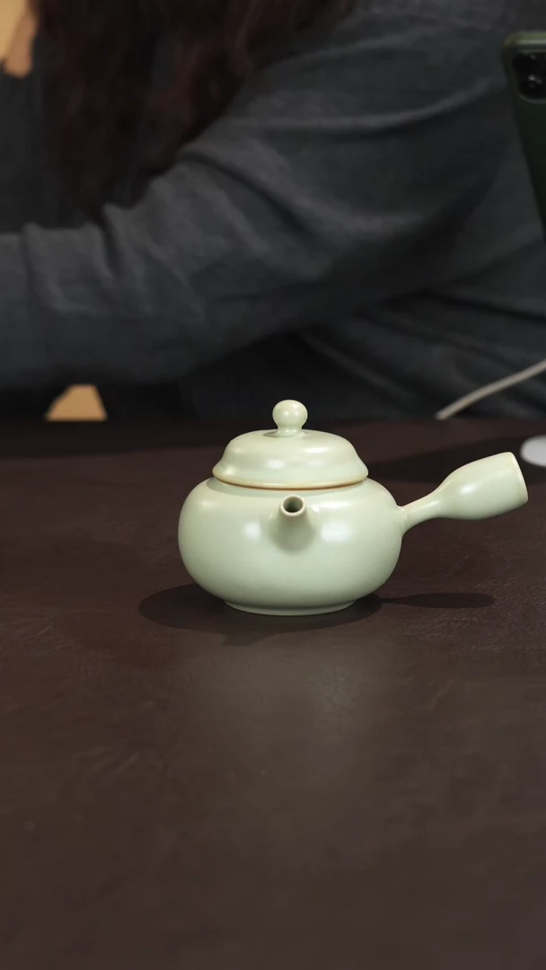 宣宝汝瓷原矿原釉手工作品微微瑕