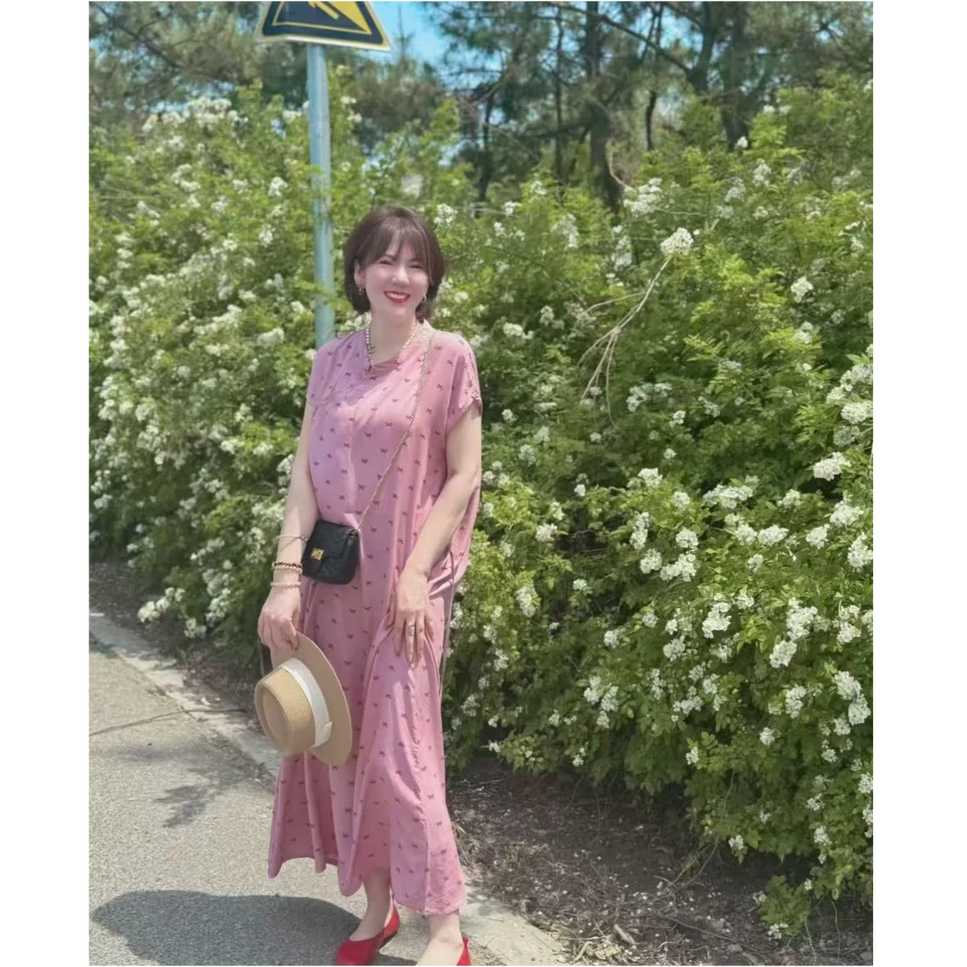 무지징-「富家千金」新中式修身显瘦国风旗袍款棉绸连衣裙-B