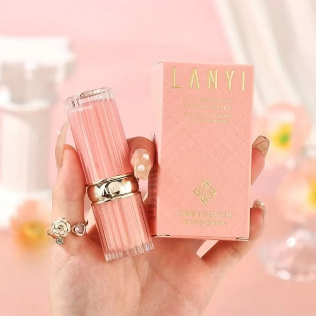 兰奕花瓣精油不沾杯口红 肉桂棕