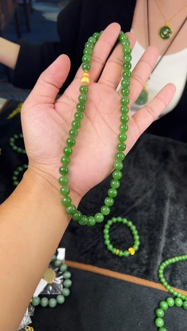 项链未镶嵌和田玉多样性发一Y17376