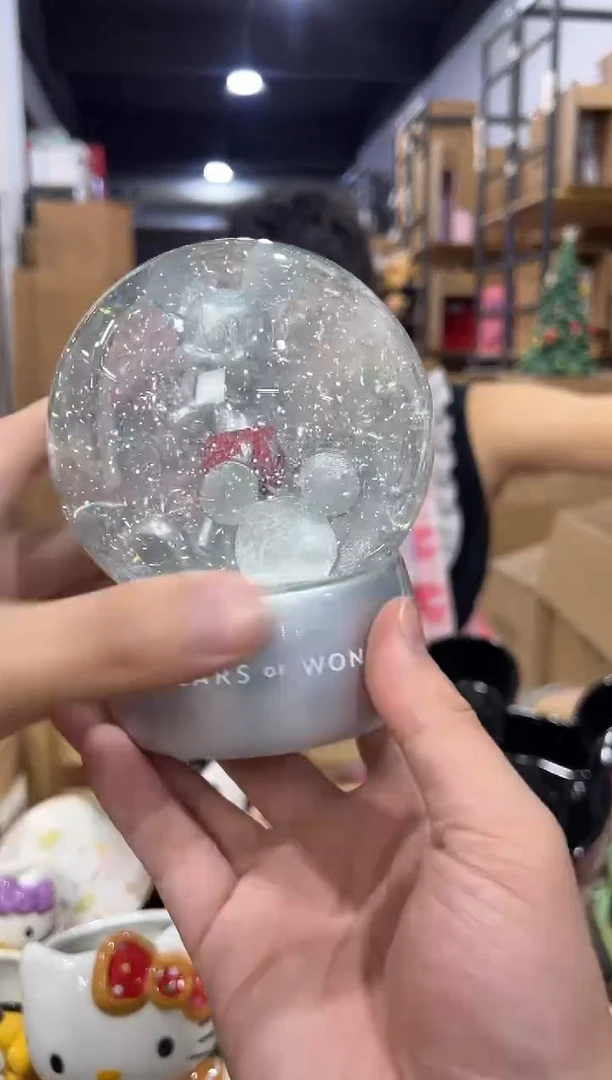 瓷片原盒米奇100周年水晶球