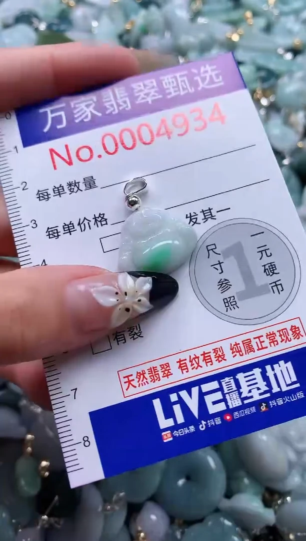 翡翠未镶嵌颈饰4934