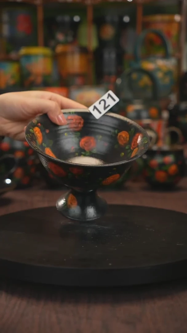 紫砂油画手绘釉下彩121
