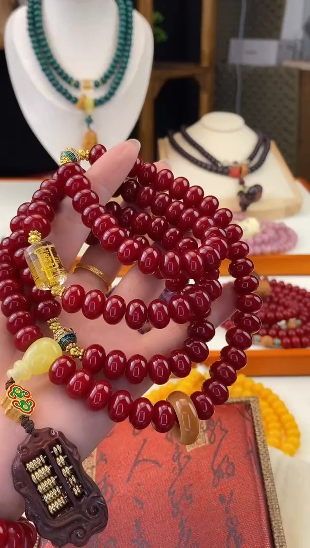 【闪购商品】菩提根/象牙果手串高定红带礼盒