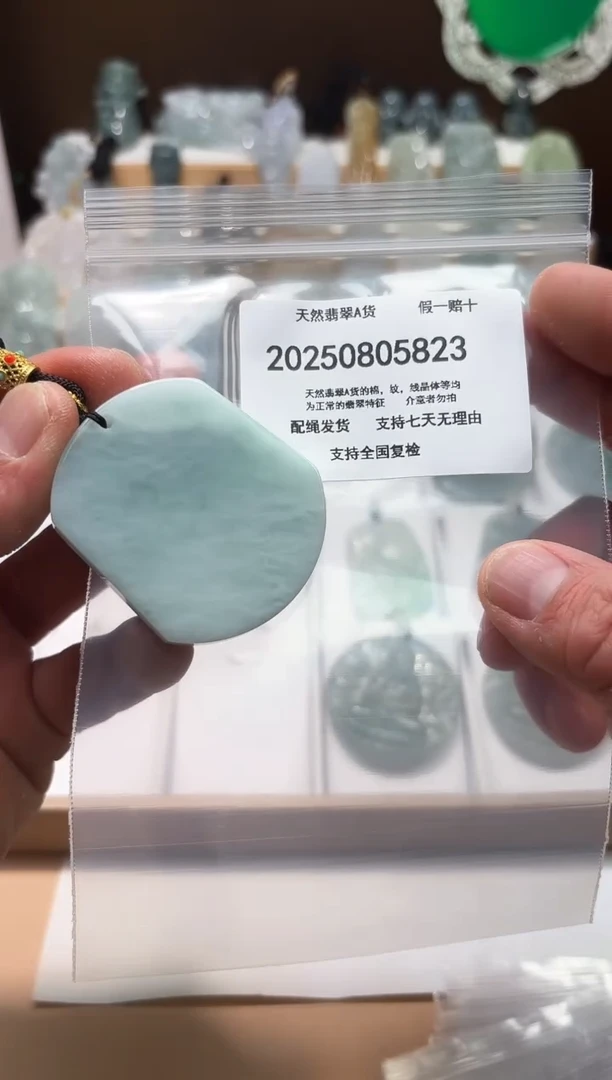 颈饰未镶嵌翡翠天然A货翡翠0823