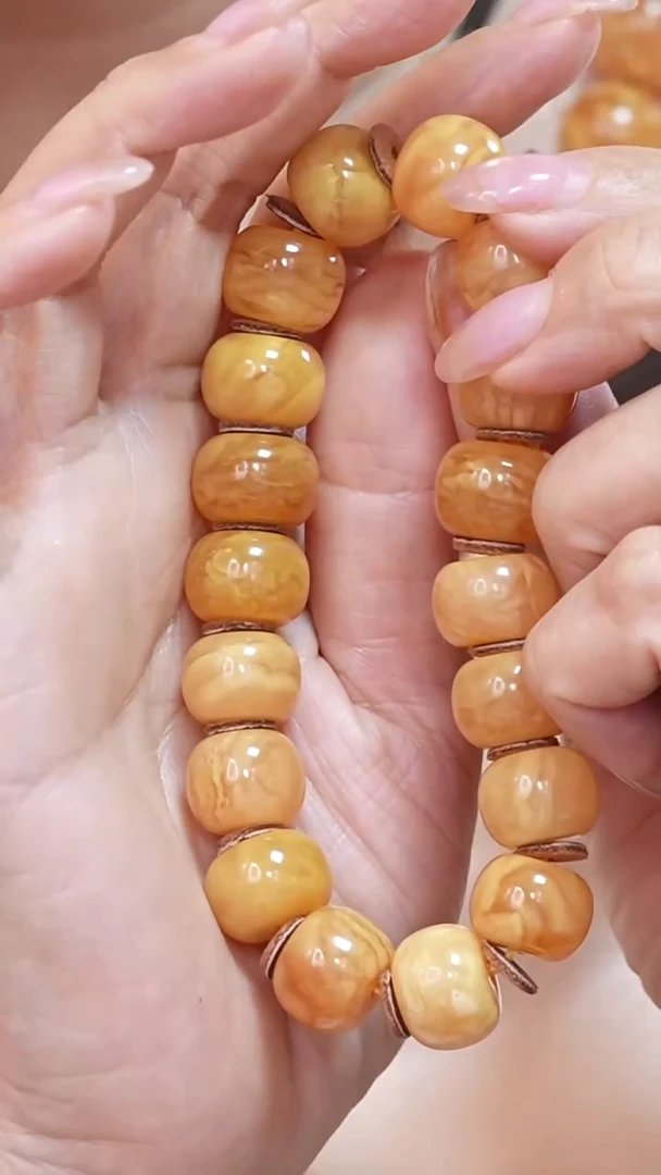 蜜蜡颈饰未镶嵌22-6227天然蜜蜡珠宝奇石云端妖孽全部保真