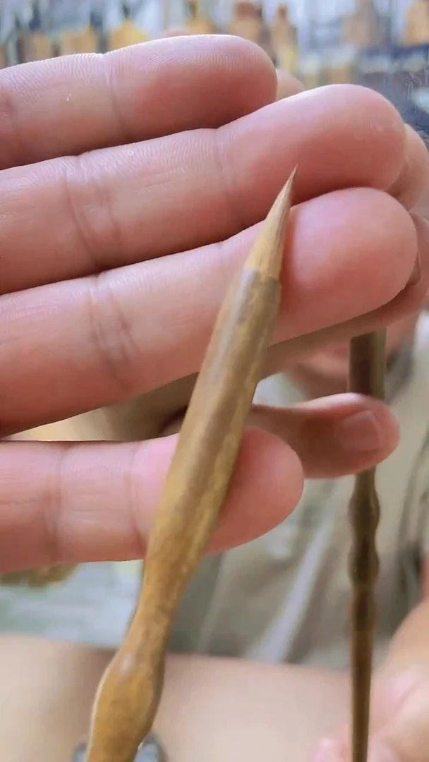 绿檀狼毫小楷一支  拍