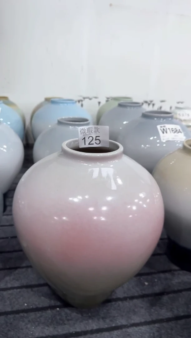 摆件༺****༻景德镇陶瓷花器默认无孔编号W125