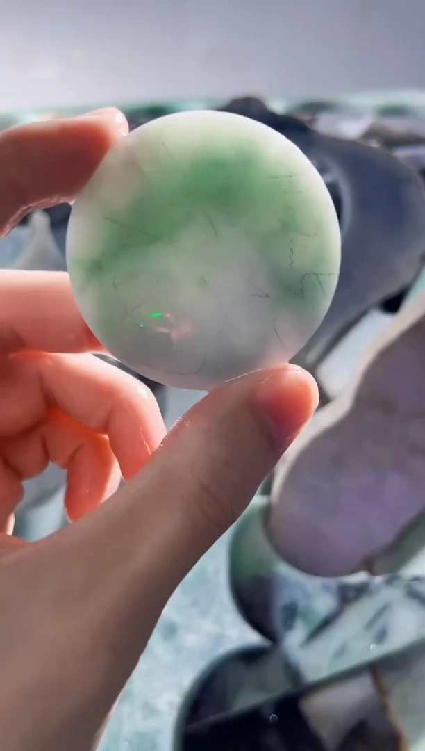 裸石翡翠缅甸翡翠A货文275