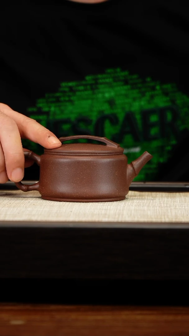 茶壶紫砂四底竹韵