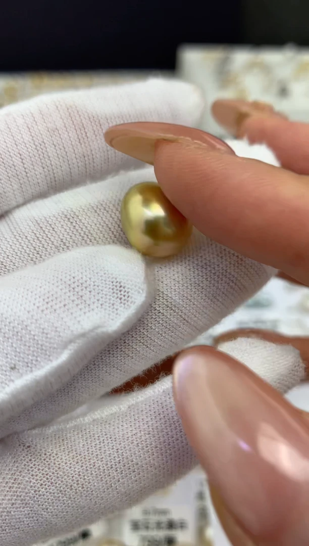 未镶嵌海水珍珠珍珠极光茶浓金11.4mm