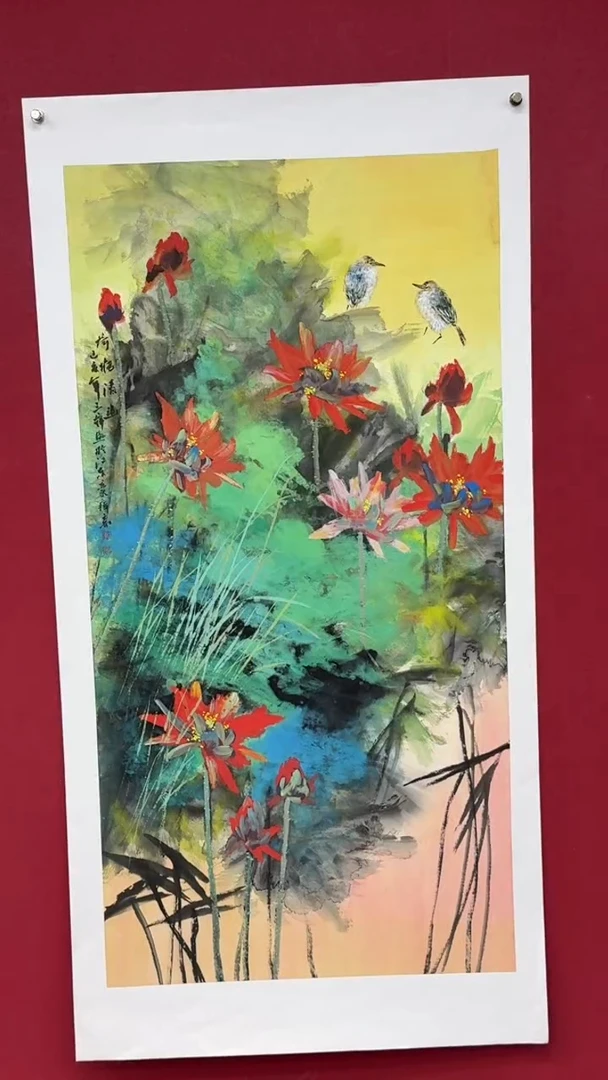 国画国画绘画山水花鸟