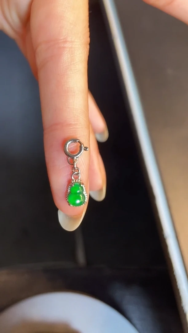 吊坠(不含链)银S925镶嵌翡翠1