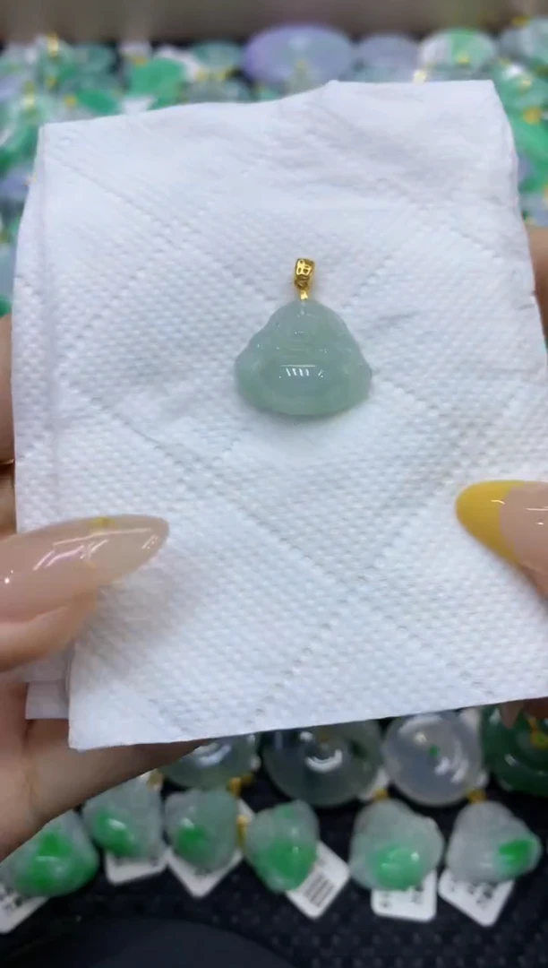 颈饰未镶嵌翡翠天然缅甸翡翠A货