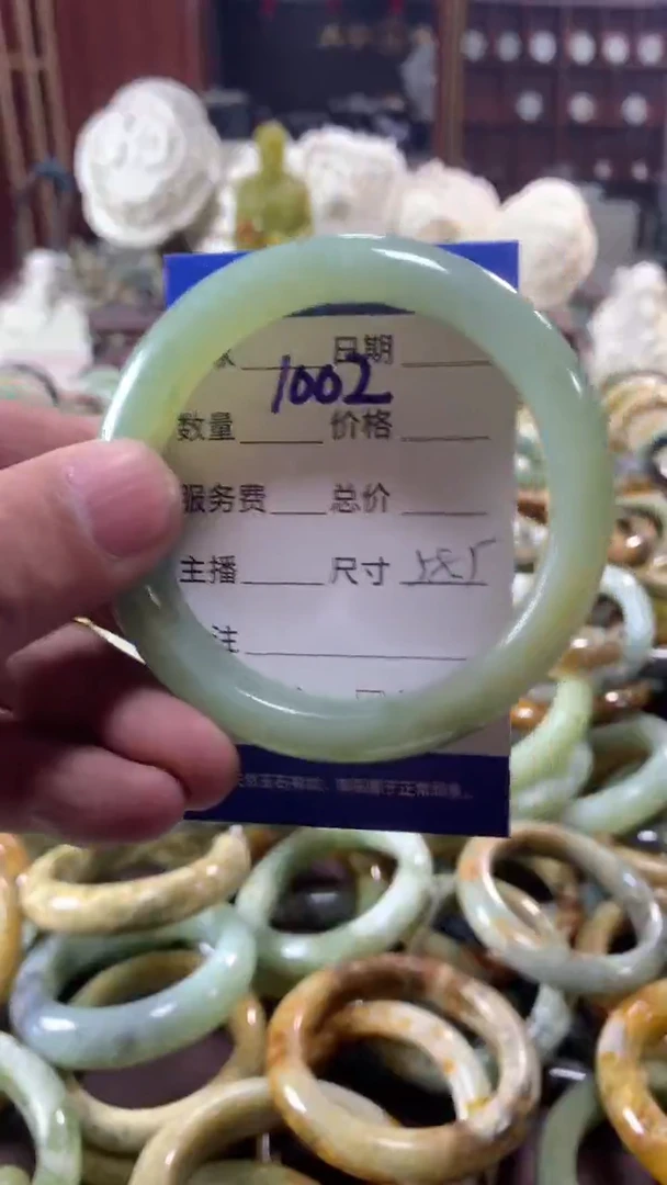 未镶嵌蛇纹石玉手镯1002