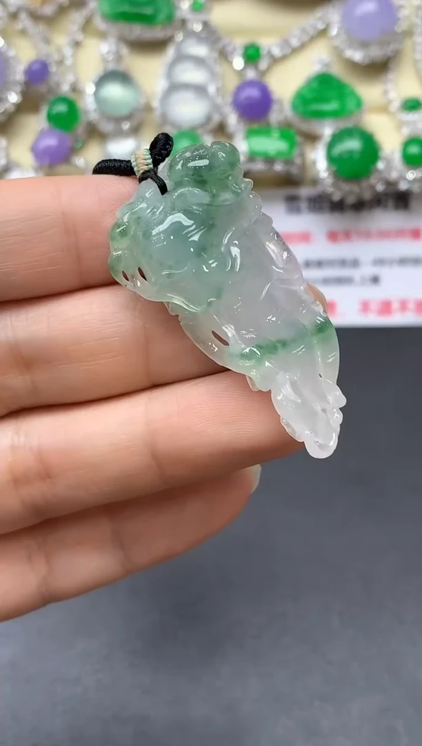 颈饰未镶嵌翡翠378-中国好珍宝