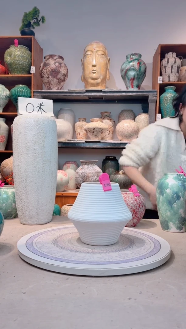 瓶陶瓷花瓶 无花  福利不能装水  a522