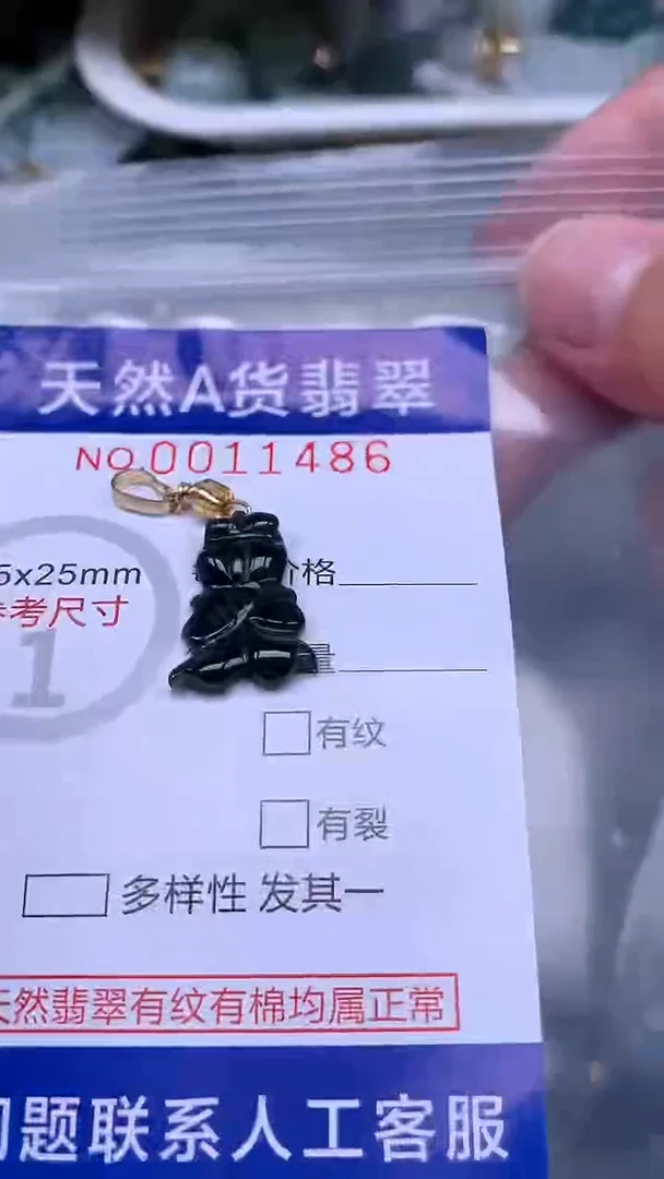 翡翠未镶嵌吊坠(不含链)1