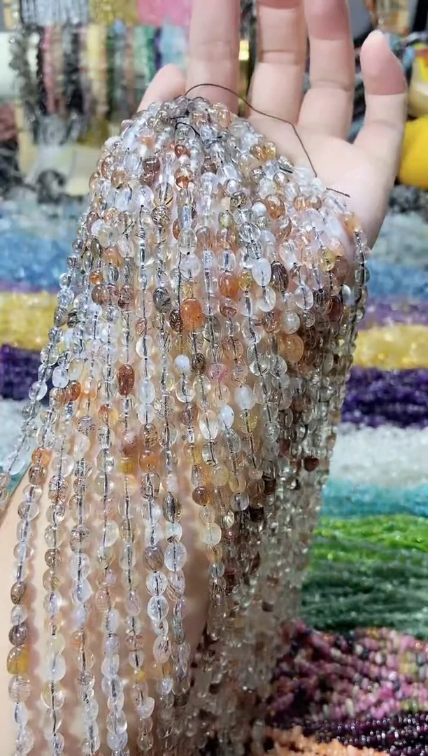 未镶嵌珠宝半成品水晶随行黑金超七