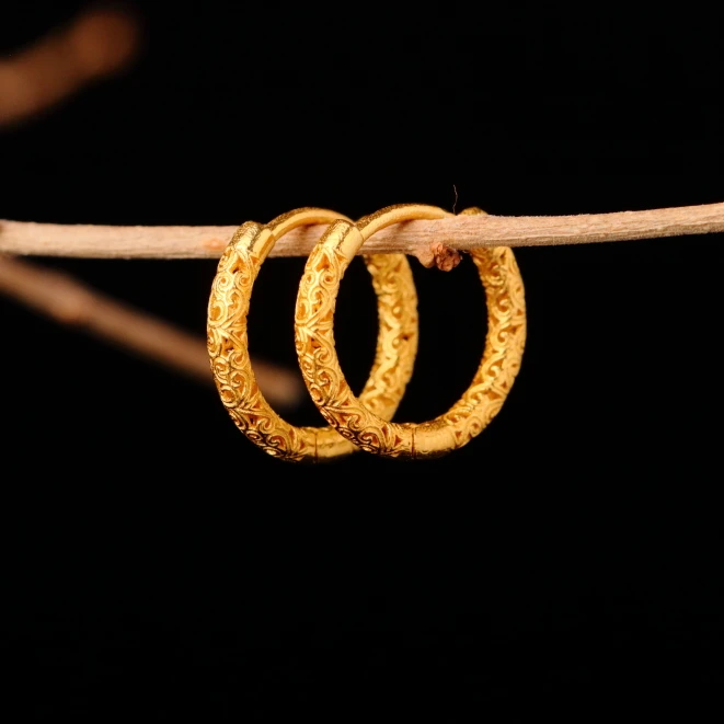 【泓贝珠宝-K816】18k金设计款百搭耳扣