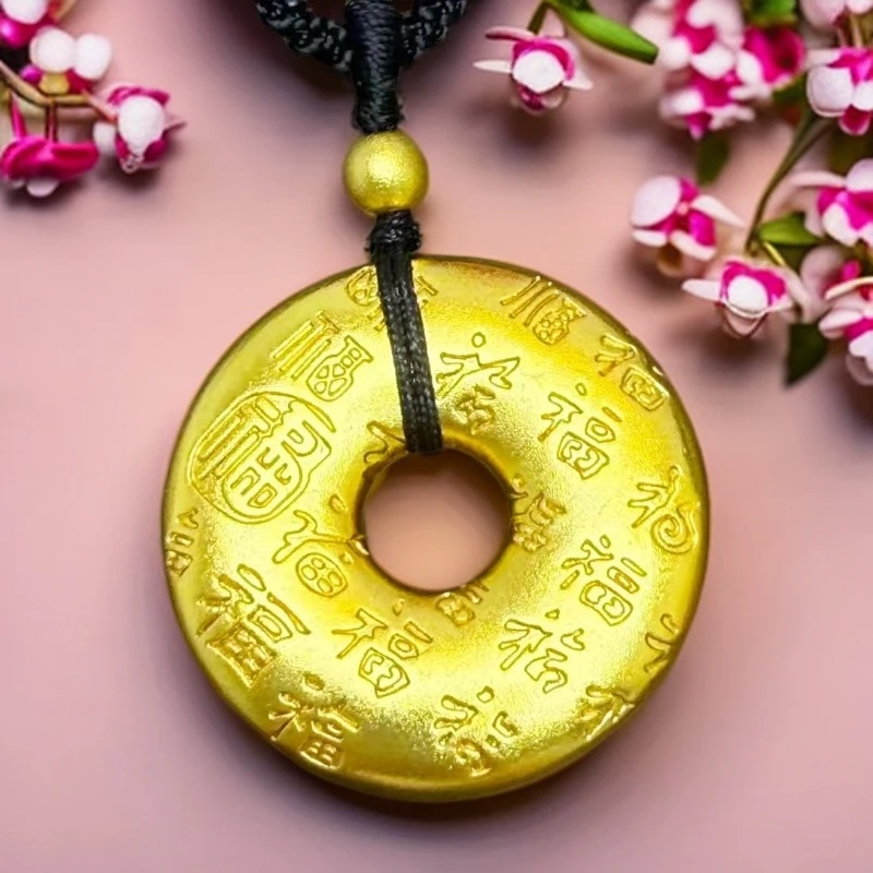 合金吊坠 合金吊坠   【百福平安扣】新式古法立体浮雕百福平安吊坠