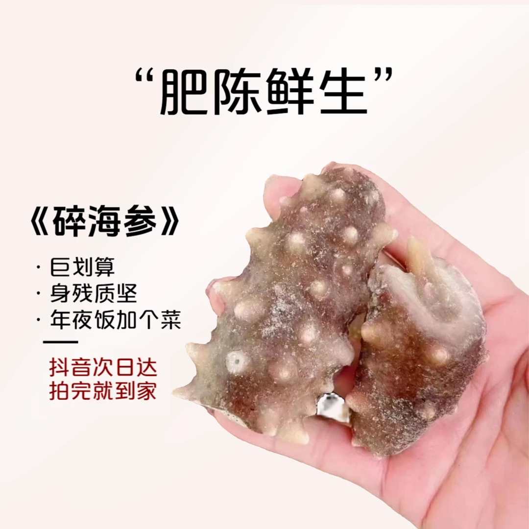 【次日达】即食海参（经济款）500g/袋年夜饭营养滋补小海鲜山东海参宿舍充饥的食物