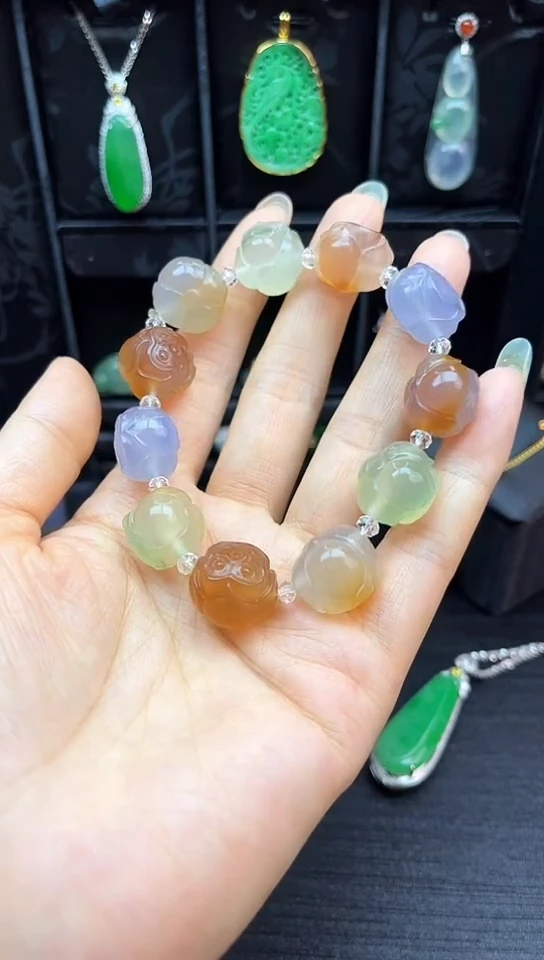 未镶嵌手链玛瑙/玉髓手串