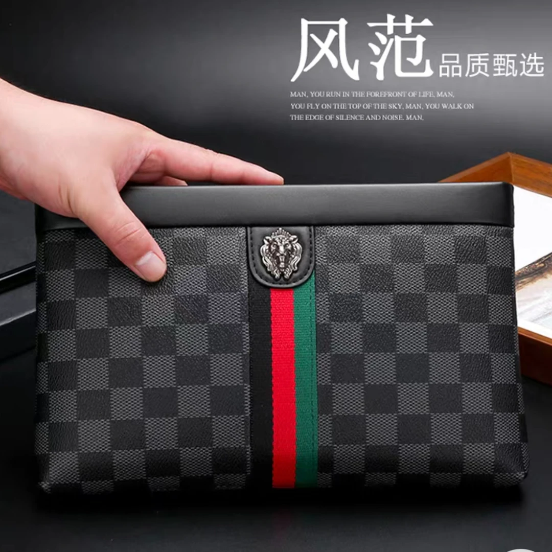 男士手拿包2025新款手包男潮流男包包商务手伶包大牌夹包男大容量