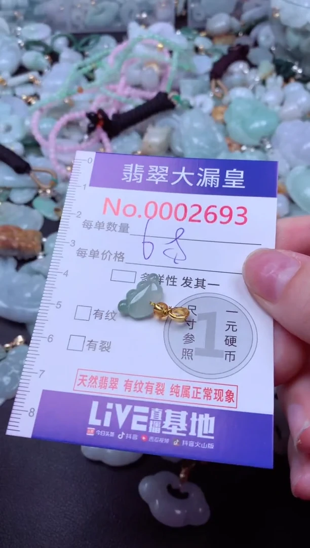 吊坠(不含链)未镶嵌翡翠2693