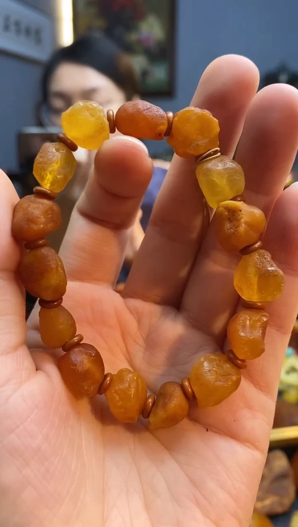 手链琥珀未镶嵌手串