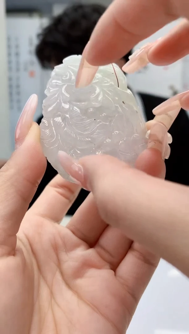 【闪购商品】定制翡翠未镶嵌5145lr-毛货挂件26