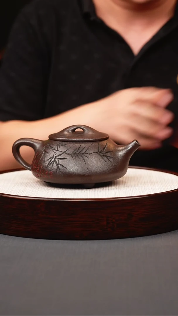 茶壶紫砂玄铁紫泥景舟石瓢