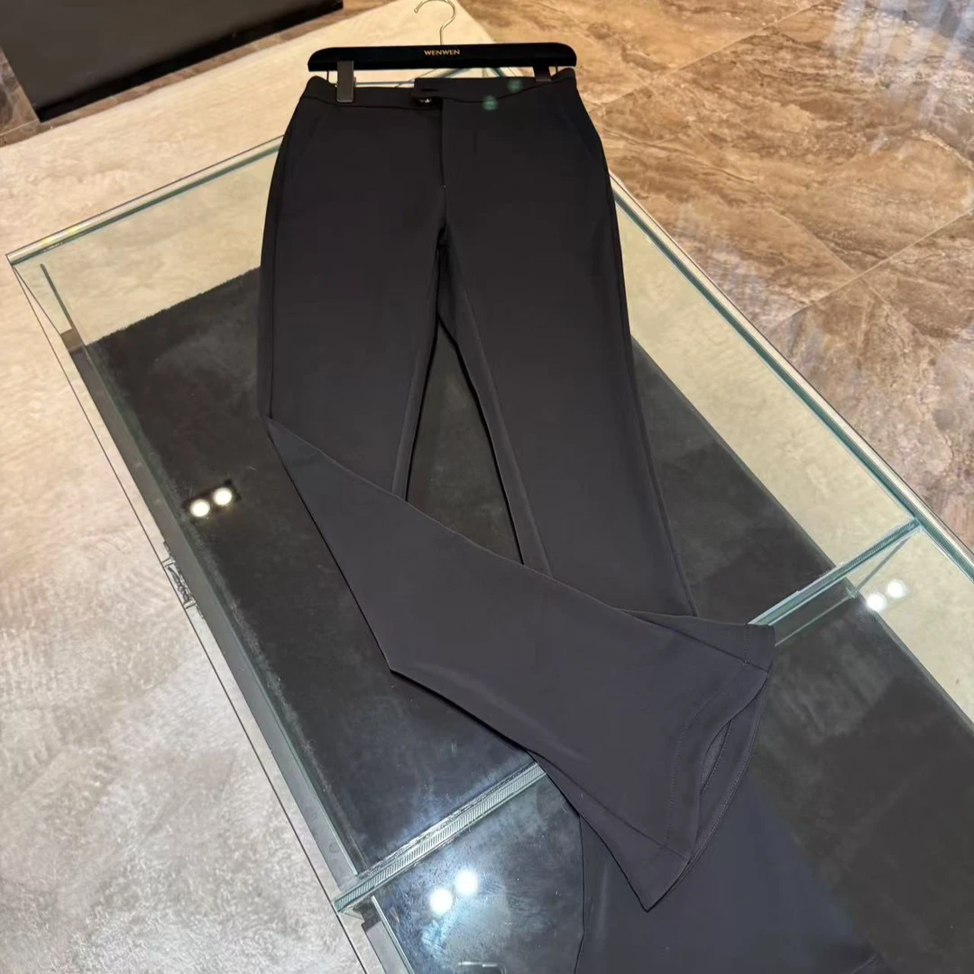 WW2024新款女士时尚修身黑色百搭休闲裤