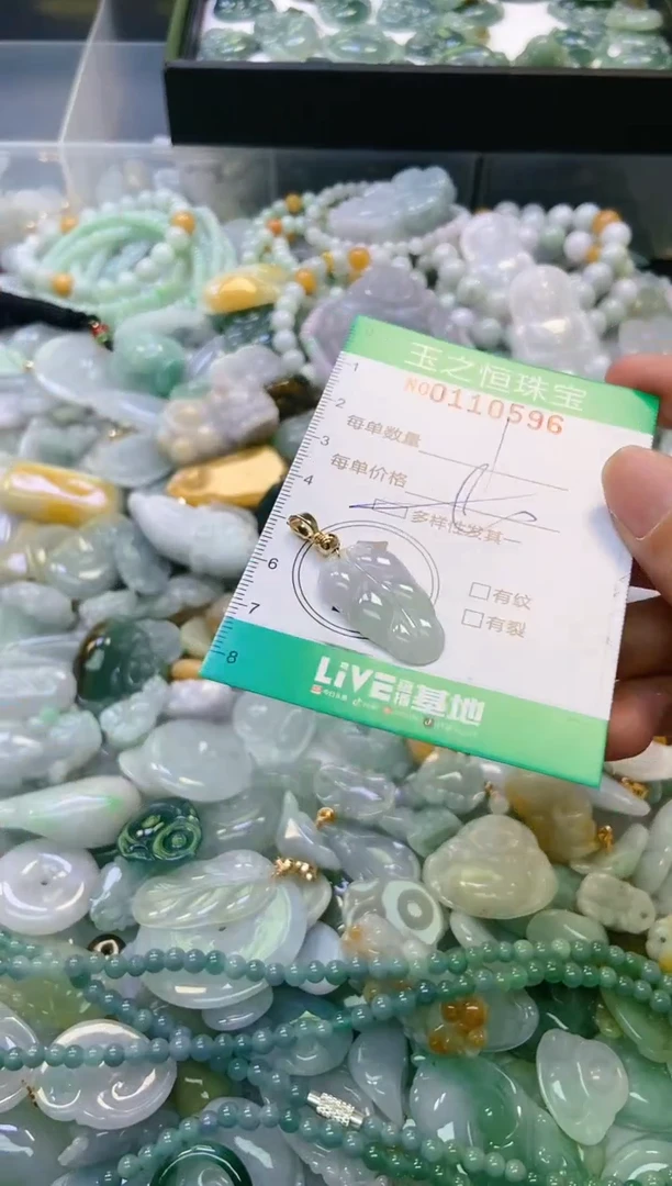 翡翠未镶嵌颈饰闪购0110596多样性发其一
