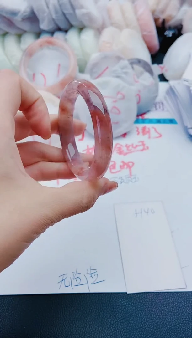 未镶嵌手镯石英质玉H140-53-54