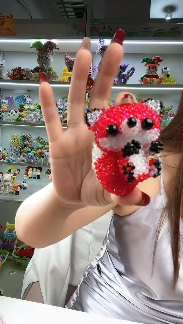 玻璃2738 卡2水晶红凤九