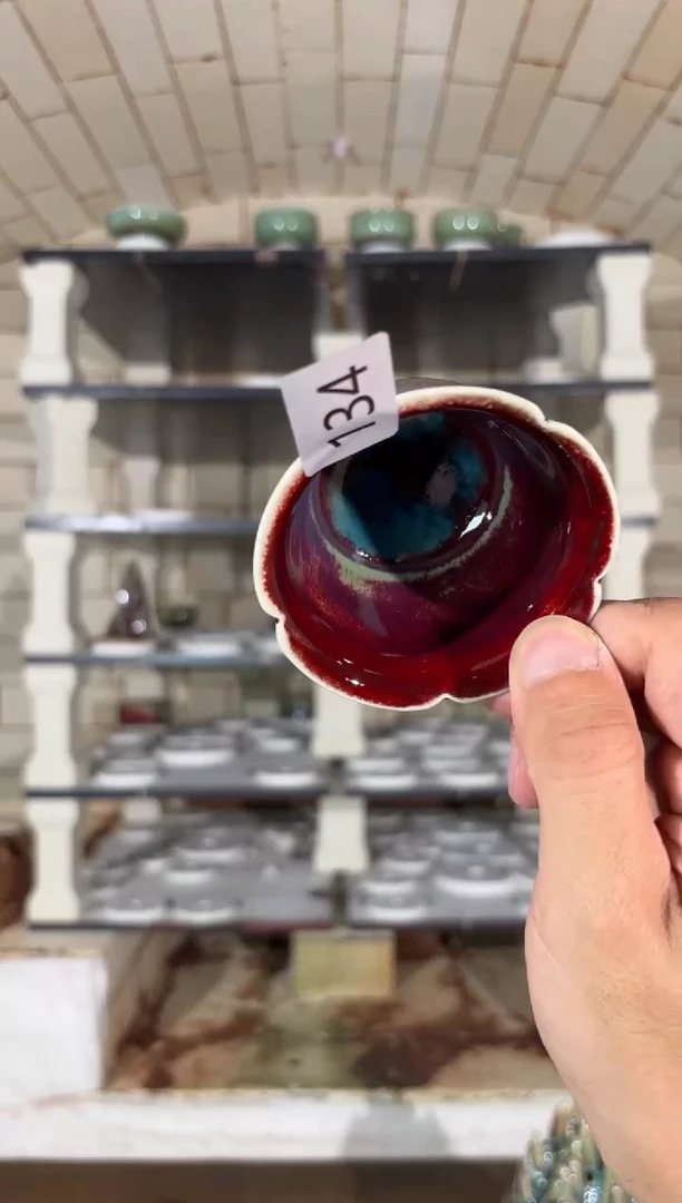 摆件精品窑变钧瓷茶器