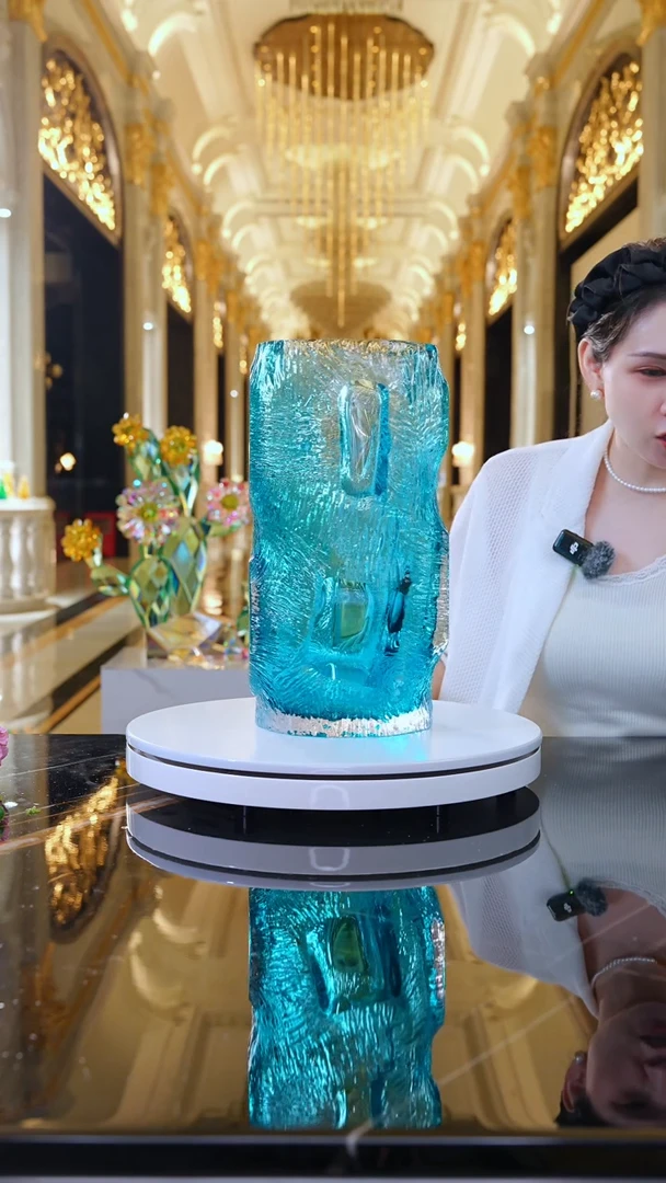 摆件AJ1010194树洞琉璃花器