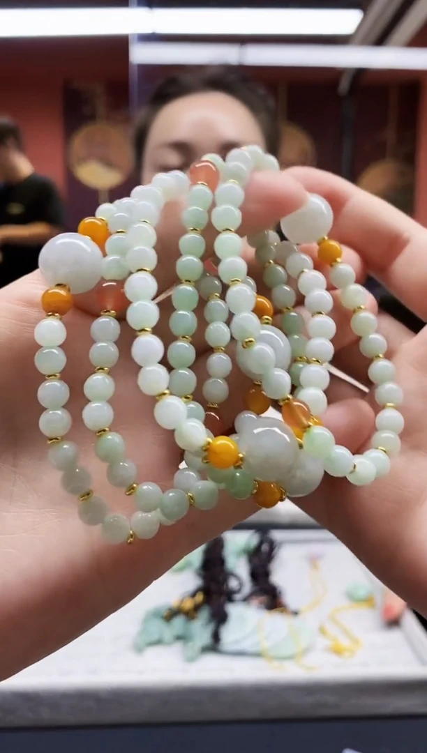 颈饰未镶嵌翡翠翡翠手串