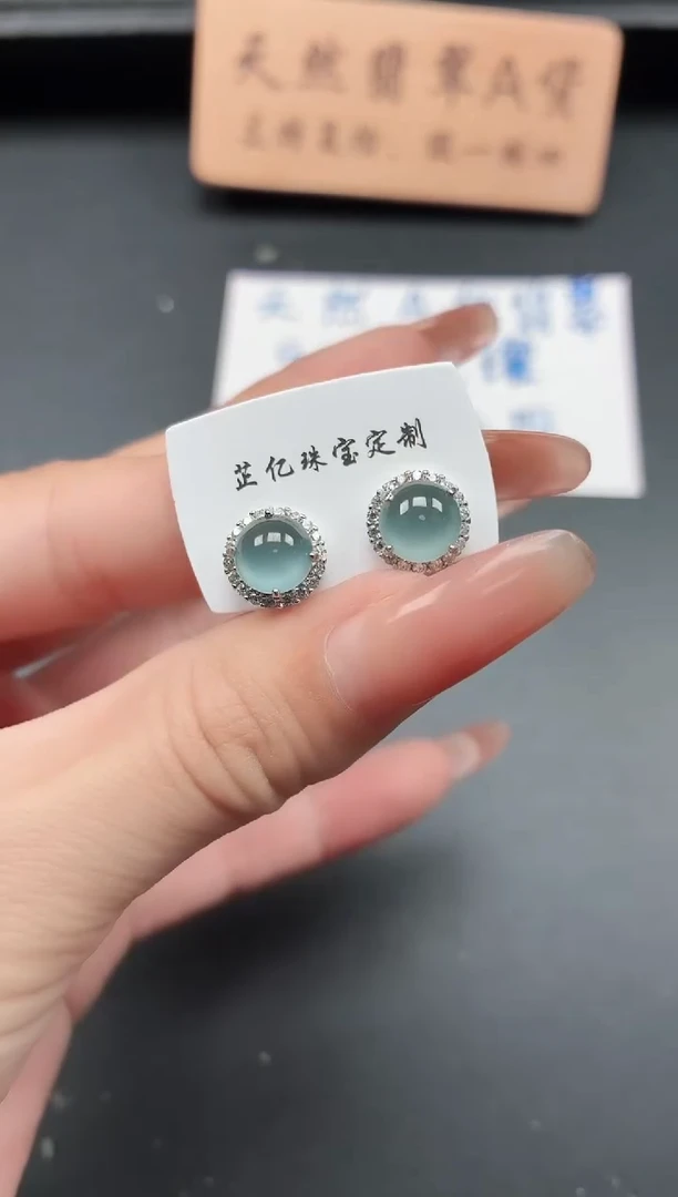 银S925镶嵌戒指翡翠111