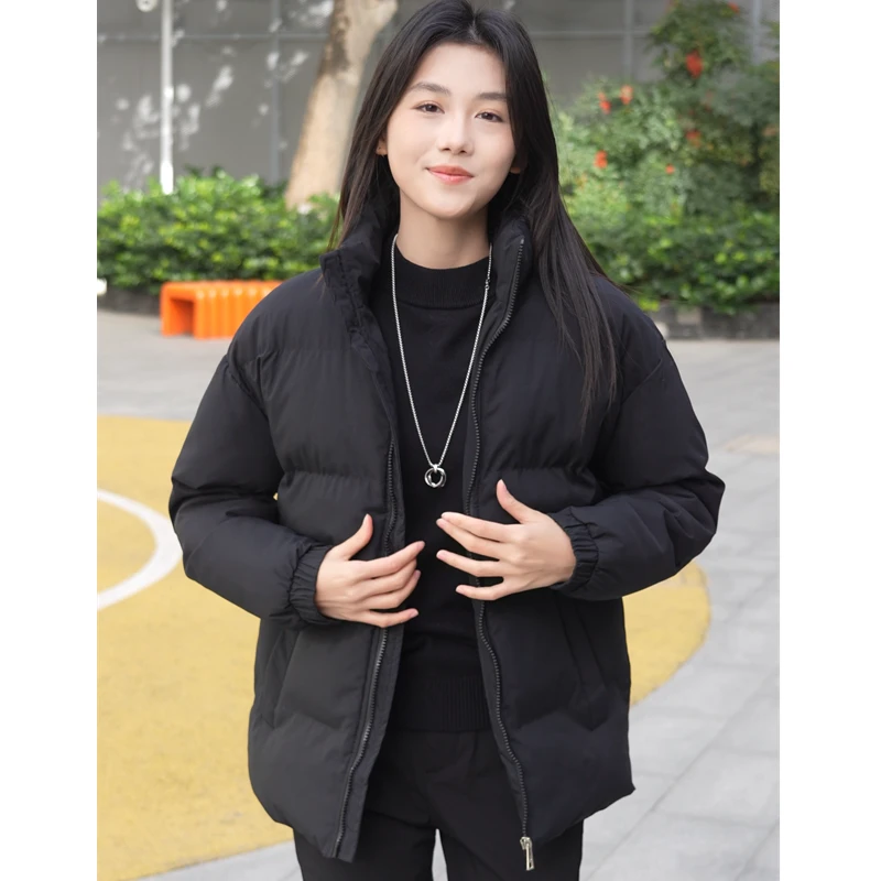 2025新款秋冬男士棉衣韩版宽松休闲棉服男加厚棉袄面包服立领外套