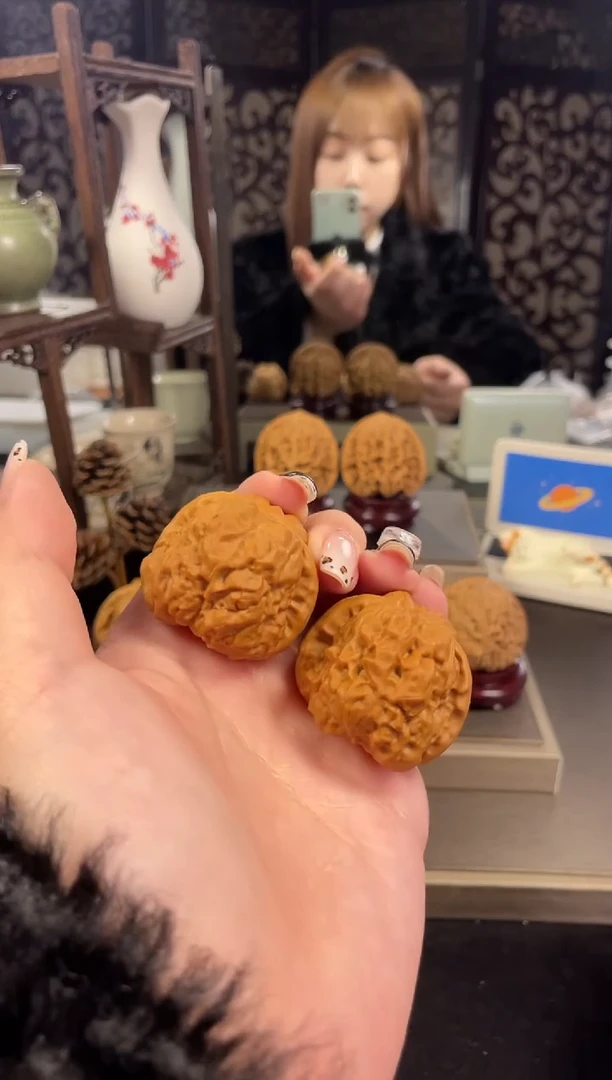 【闪购商品】文玩核桃把件蛤蟆头37尺-15