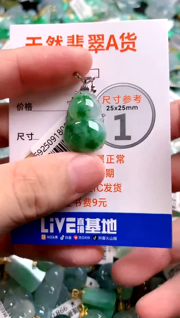 颈饰18K金镶嵌翡翠0801667485