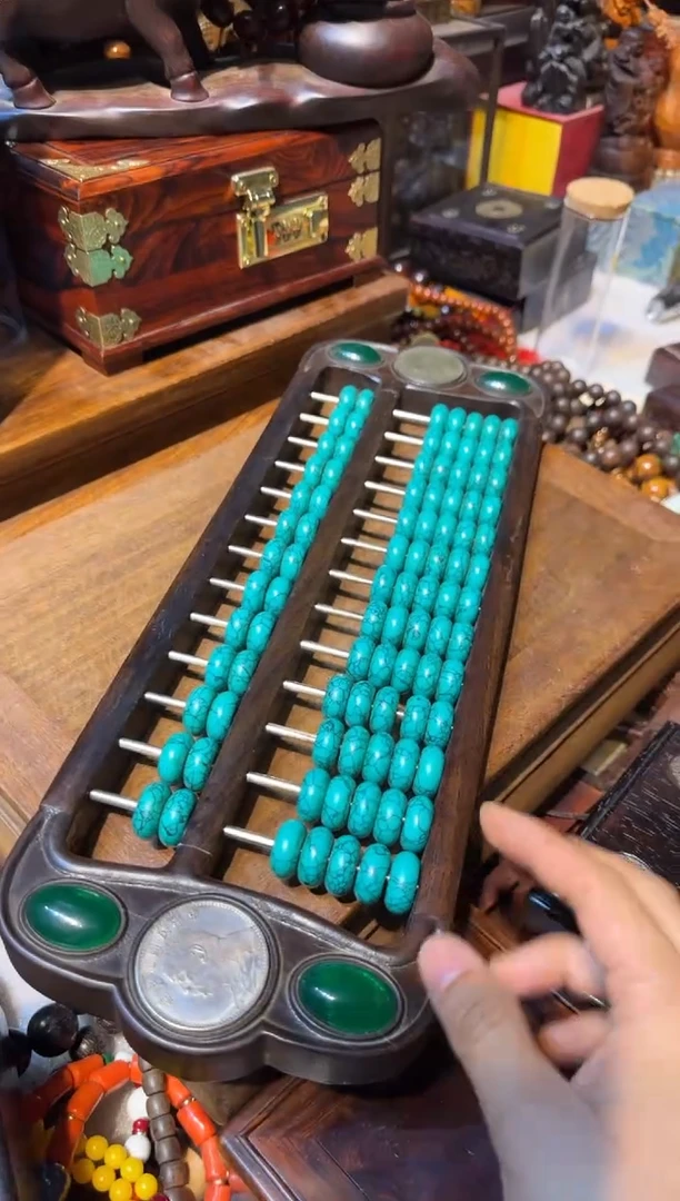 木算盘绿汉镶嵌