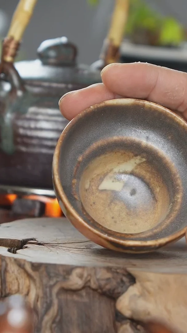 紫砂全手工白泥葫芦杯