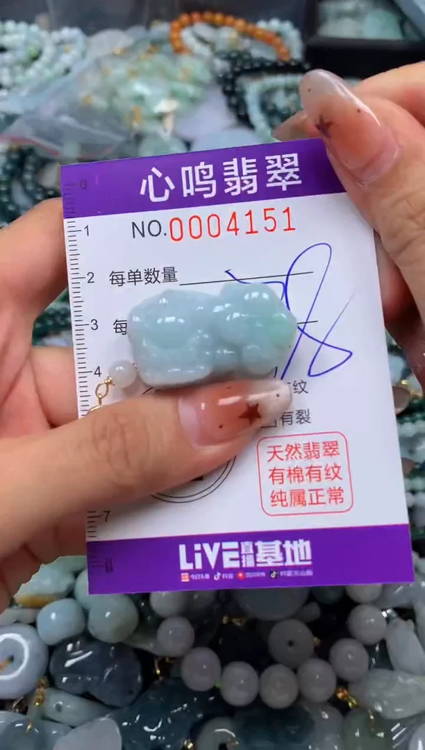 翡翠未镶嵌颈饰闪购004151
