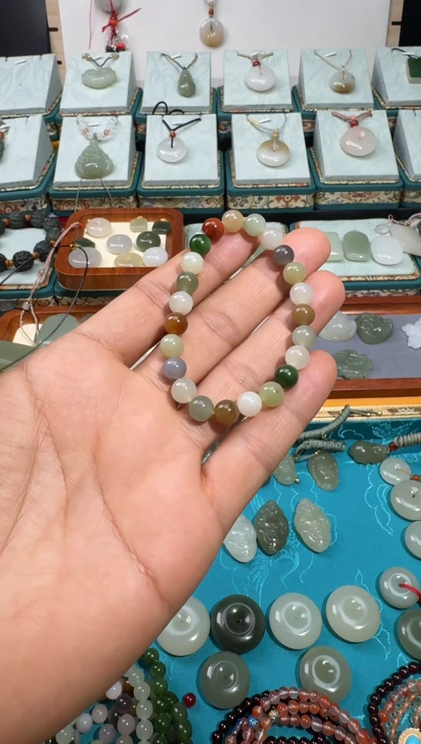 【闪购商品】和田玉手链未镶嵌多宝手串