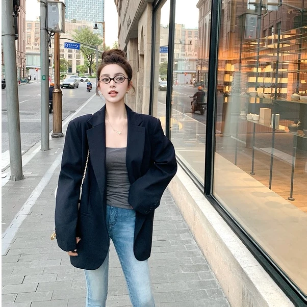 【LILYLIKES】洋裁西装"高級精纺绵羊毛立体剪裁宽松廓形休闲西装